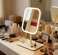 LumiEdge LED Makeup Mirror – 3 Lighting Modes, 360° Rotation
