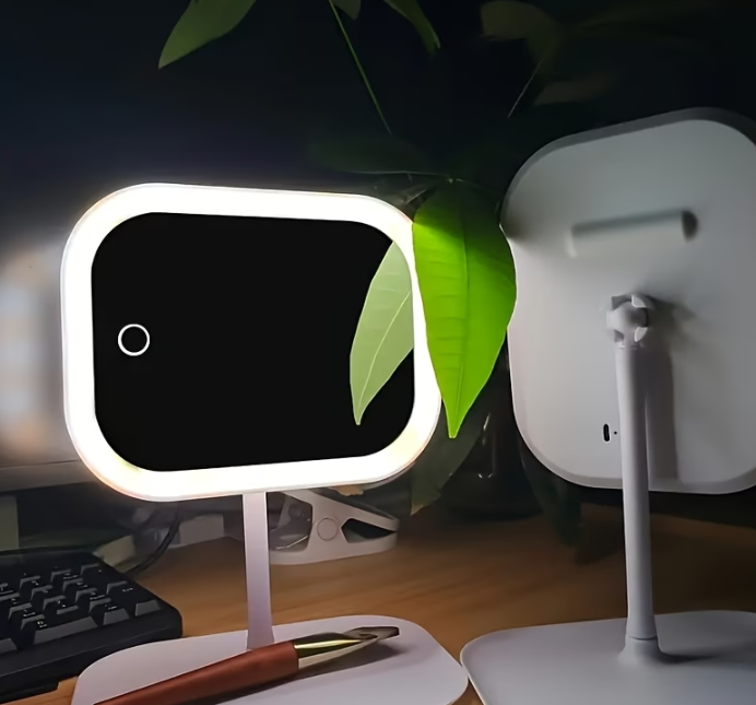 LumiEdge LED Makeup Mirror – 3 Lighting Modes, 360° Rotation